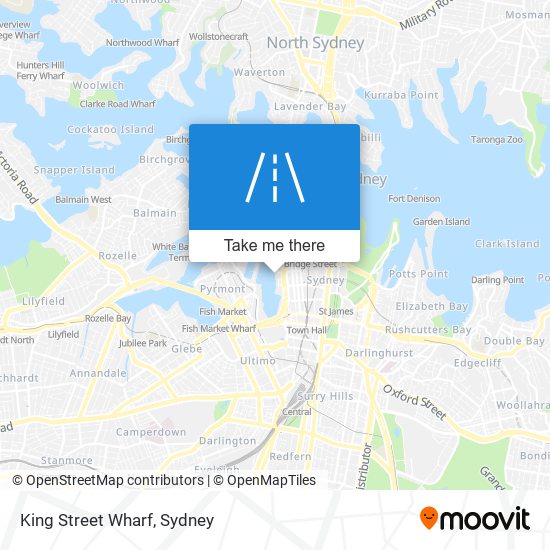 Mapa King Street Wharf