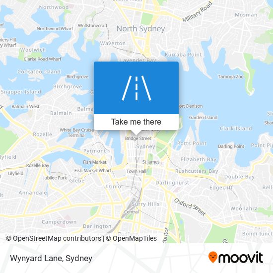 Wynyard Lane map