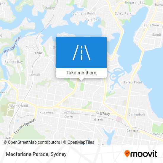 Macfarlane Parade map