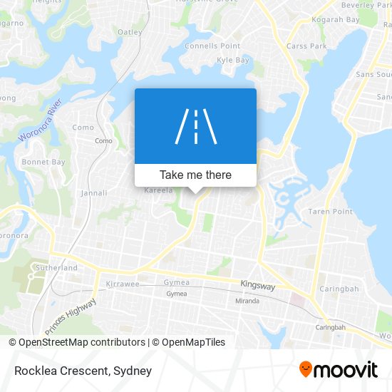 Rocklea Crescent map