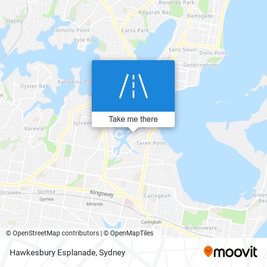 Mapa Hawkesbury Esplanade