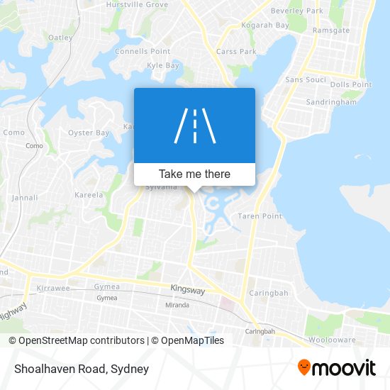 Mapa Shoalhaven Road