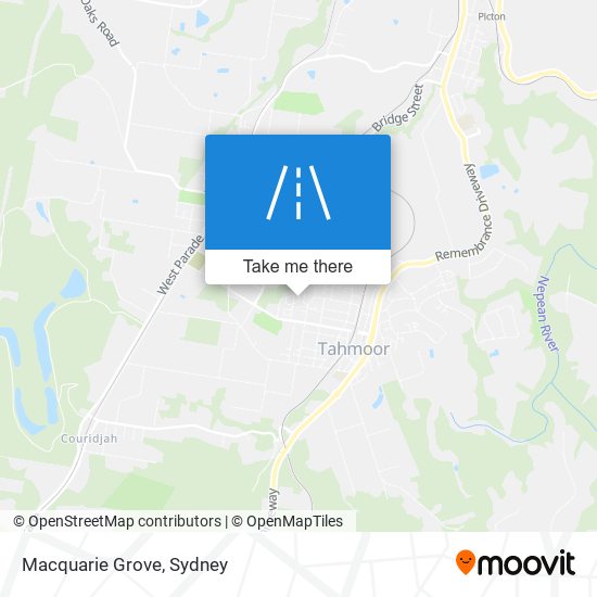 Mapa Macquarie Grove