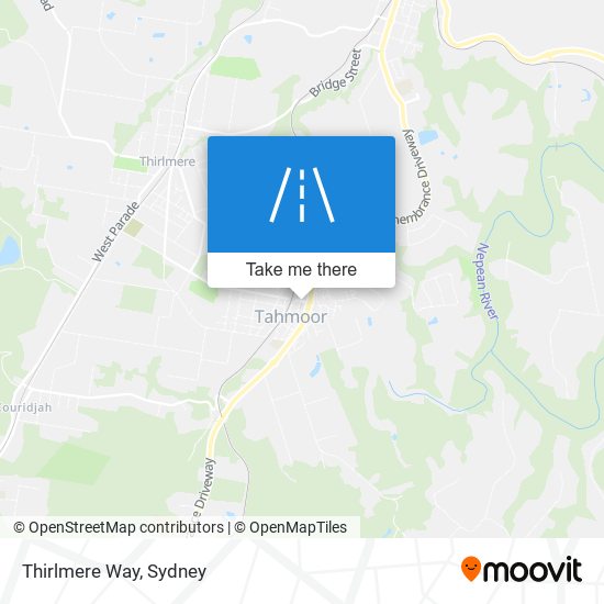 Mapa Thirlmere Way