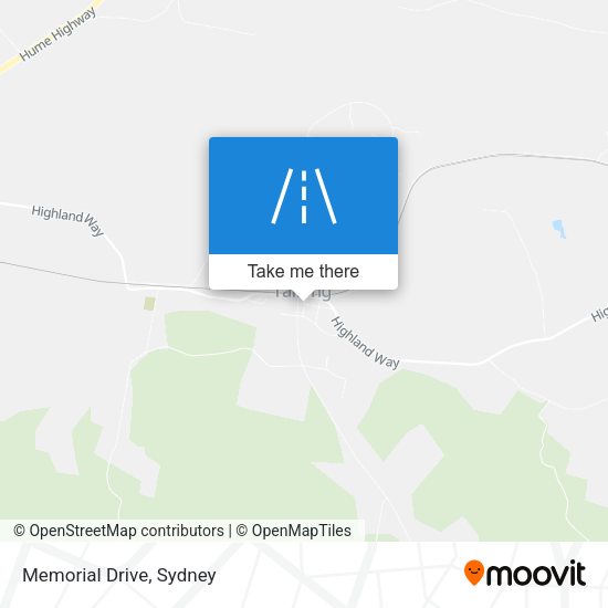 Memorial Drive map