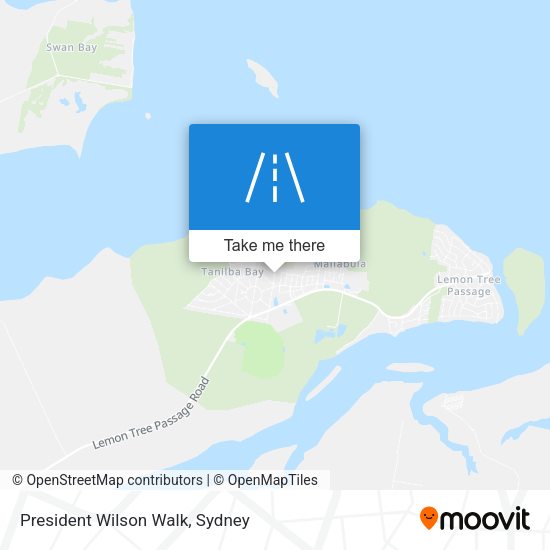President Wilson Walk map