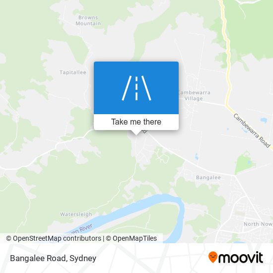 Mapa Bangalee Road
