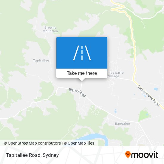 Tapitallee Road map