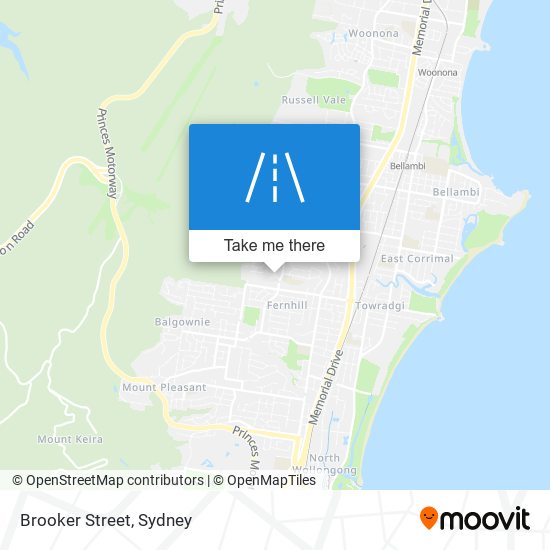 Brooker Street map