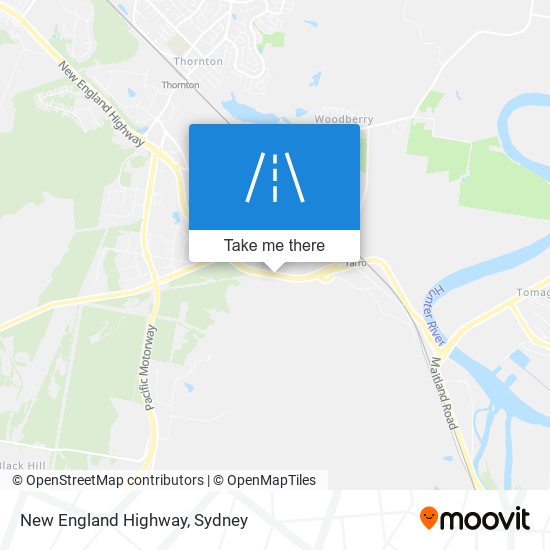 New England Highway map