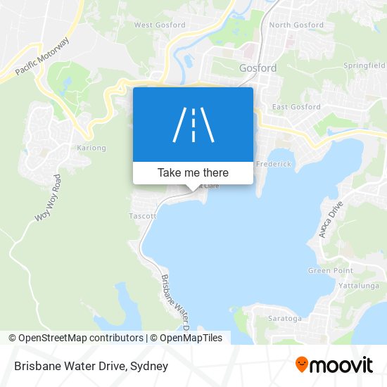 Brisbane Water Drive map
