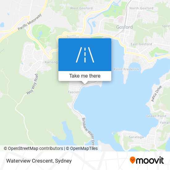 Mapa Waterview Crescent