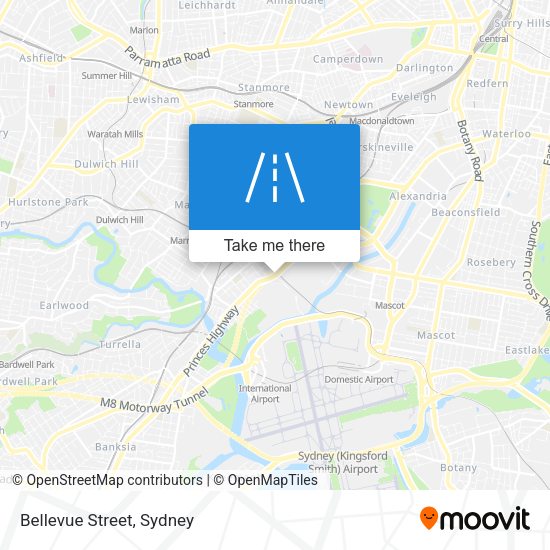 Bellevue Street map