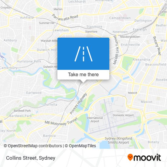 Mapa Collins Street