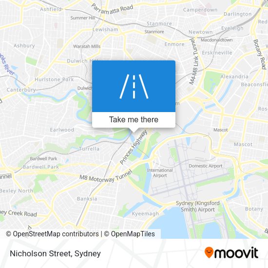 Nicholson Street map