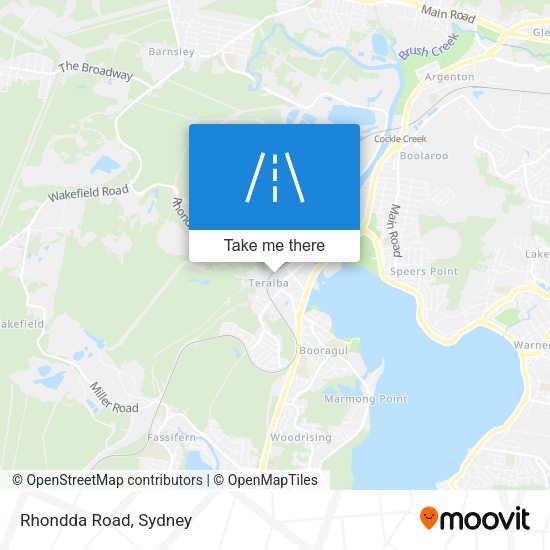 Rhondda Road map