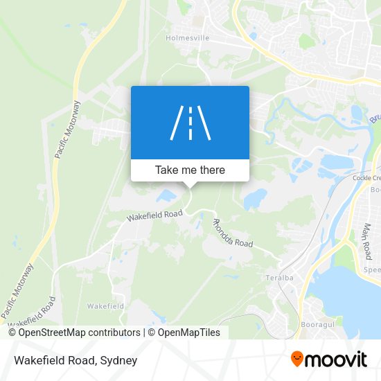 Wakefield Road map