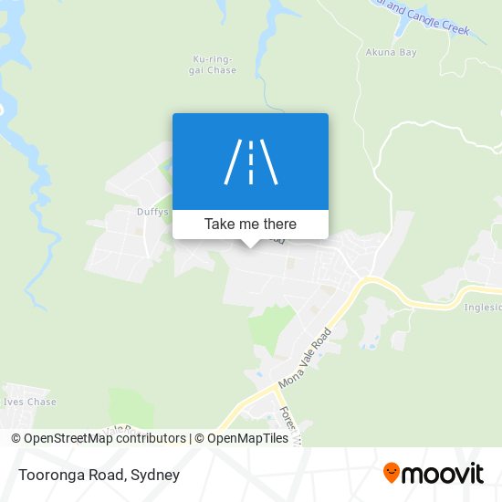 Tooronga Road map