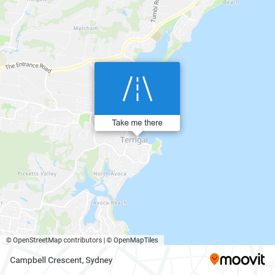 Campbell Crescent map