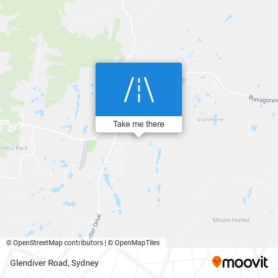 Mapa Glendiver Road