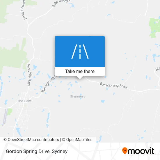 Mapa Gordon Spring Drive