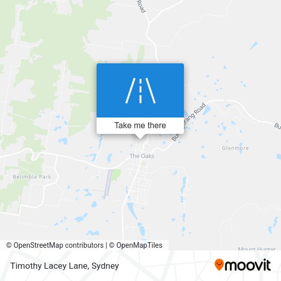 Timothy Lacey Lane map