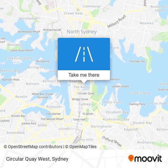 Circular Quay West map