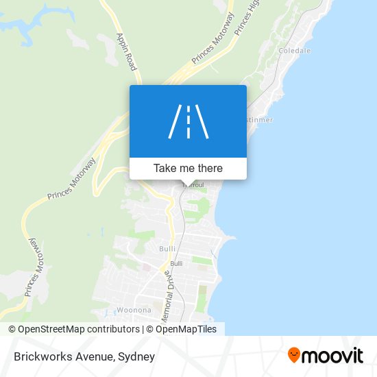 Mapa Brickworks Avenue