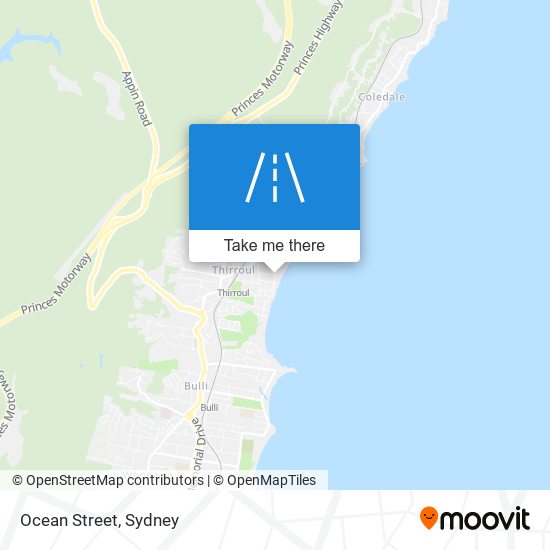 Ocean Street map