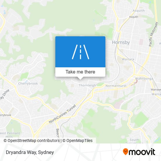 Mapa Dryandra Way