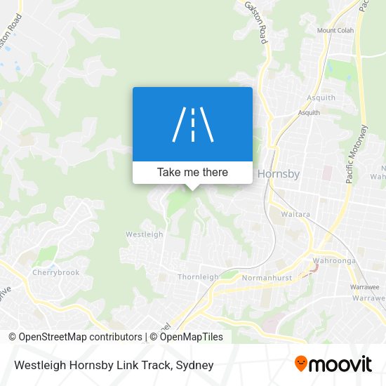 Westleigh Hornsby Link Track map