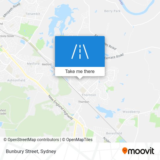 Bunbury Street map
