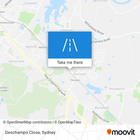 Deschamps Close map