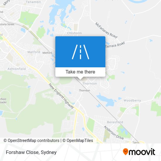 Forshaw Close map