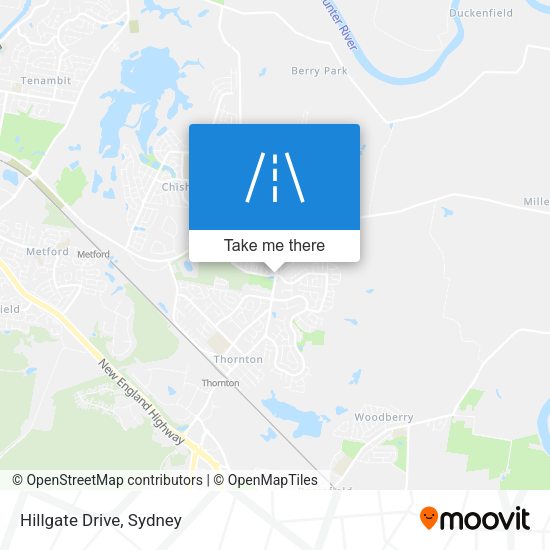 Hillgate Drive map