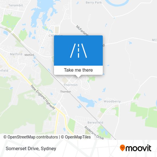 Somerset Drive map