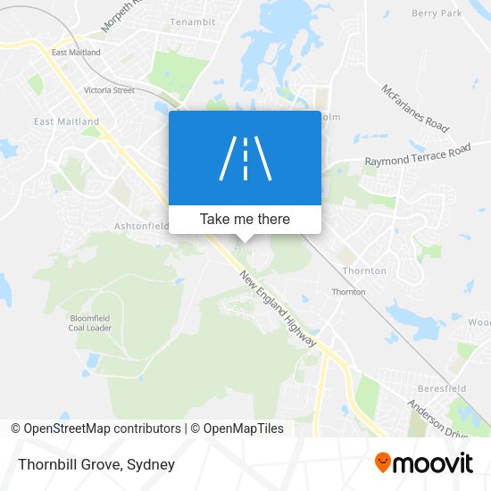 Thornbill Grove map
