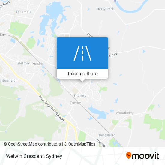 Welwin Crescent map