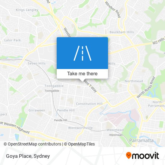 Goya Place map