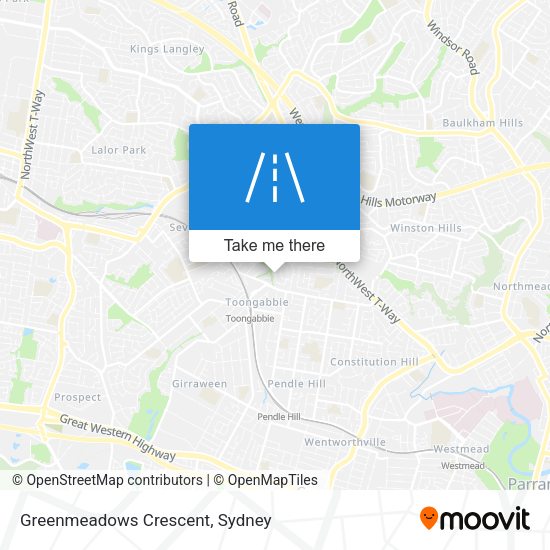 Greenmeadows Crescent map