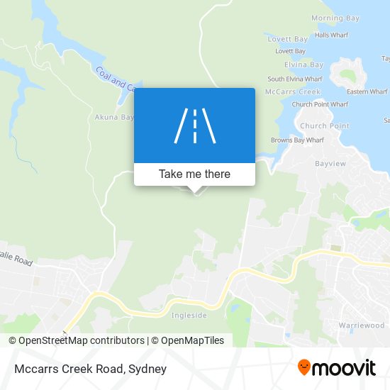 Mccarrs Creek Road map