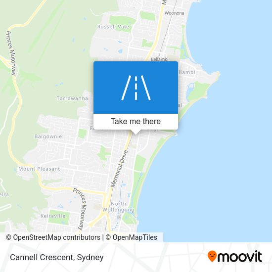 Cannell Crescent map