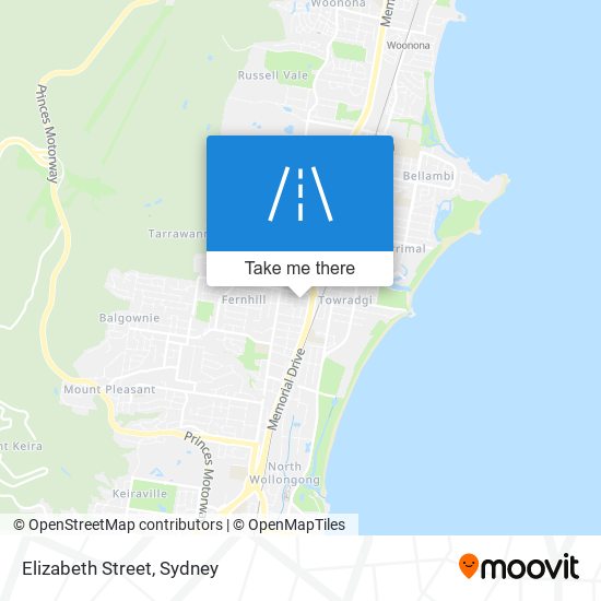 Elizabeth Street map