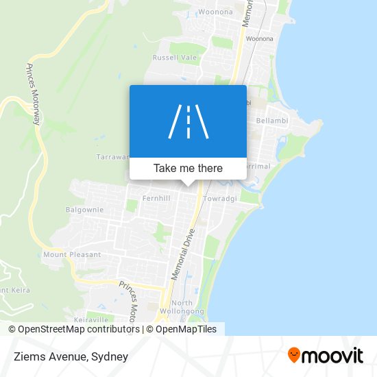 Ziems Avenue map