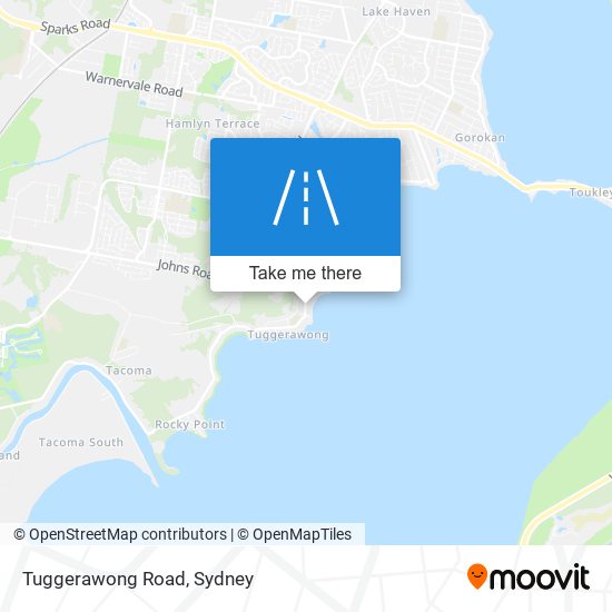 Mapa Tuggerawong Road