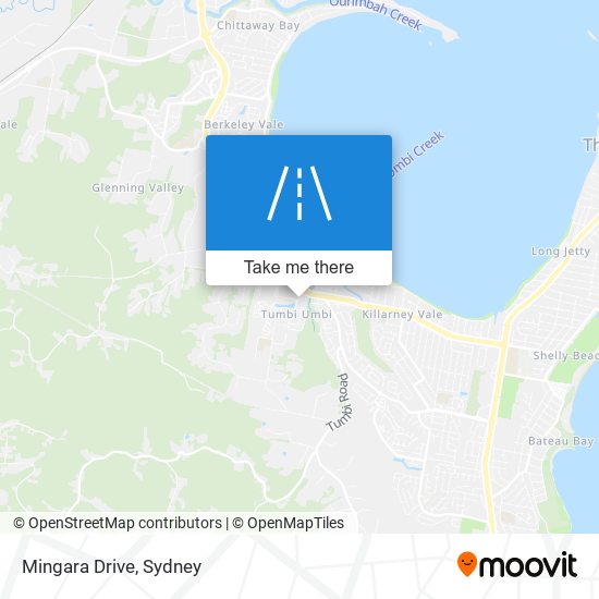 Mapa Mingara Drive