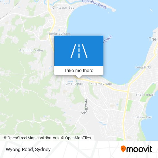 Mapa Wyong Road