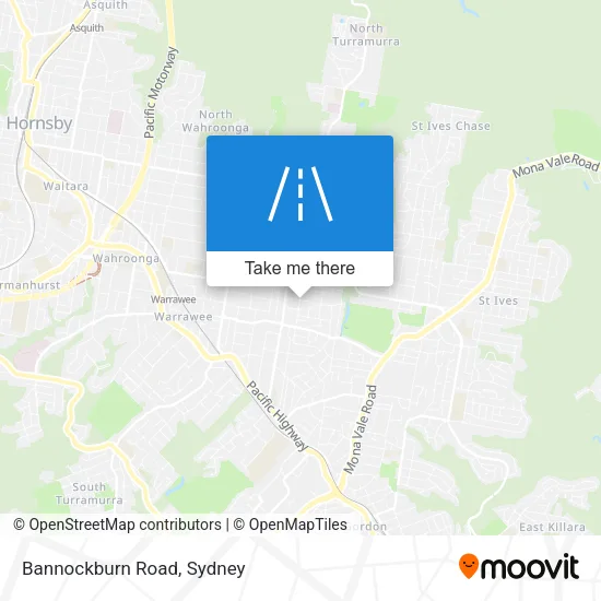 Bannockburn Road map