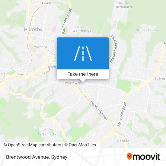 Brentwood Avenue map