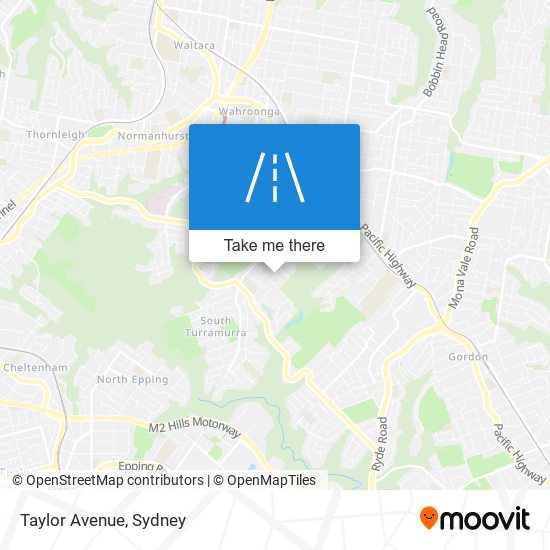 Taylor Avenue map